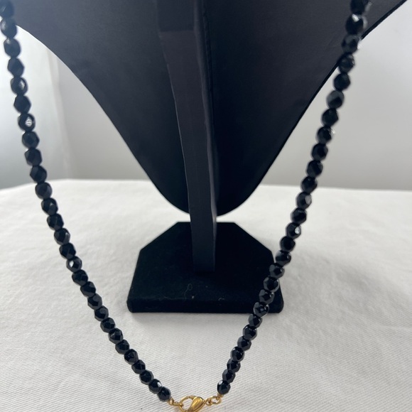 Vintage Monet Diamond Shape Pendant with AB beads and rhinestones - Picture 4 of 14